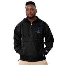Load image into Gallery viewer, Embroidered Champion Packable Jacket- Blue Logo