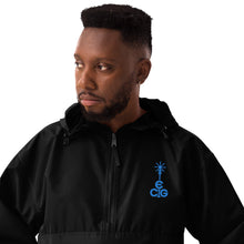 Load image into Gallery viewer, Embroidered Champion Packable Jacket- Blue Logo
