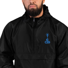 Load image into Gallery viewer, Embroidered Champion Packable Jacket- Blue Logo