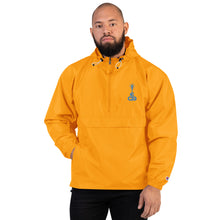 Load image into Gallery viewer, Embroidered Champion Packable Jacket- Blue Logo