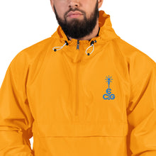 Load image into Gallery viewer, Embroidered Champion Packable Jacket- Blue Logo