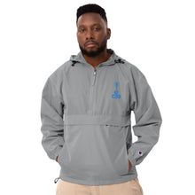 Load image into Gallery viewer, Embroidered Champion Packable Jacket- Blue Logo