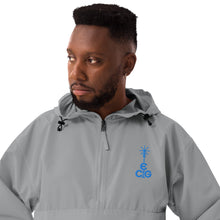 Load image into Gallery viewer, Embroidered Champion Packable Jacket- Blue Logo