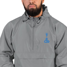 Load image into Gallery viewer, Embroidered Champion Packable Jacket- Blue Logo