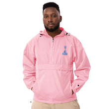 Load image into Gallery viewer, Embroidered Champion Packable Jacket- Blue Logo