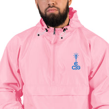 Load image into Gallery viewer, Embroidered Champion Packable Jacket- Blue Logo