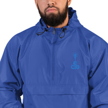 Load image into Gallery viewer, Embroidered Champion Packable Jacket- Blue Logo