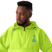 Load image into Gallery viewer, Embroidered Champion Packable Jacket- Blue Logo