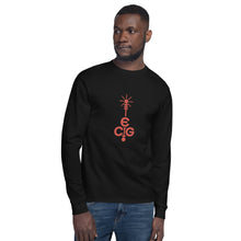 Load image into Gallery viewer, Men's Champion Long Sleeve Shirt-Red Logo