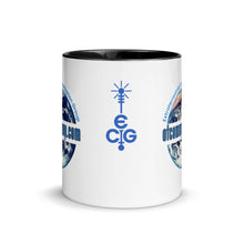 Load image into Gallery viewer, Mug with Color Choice Inside / Blue Graphic Theme