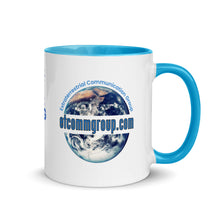 Load image into Gallery viewer, Mug with Color Choice Inside / Blue Graphic Theme
