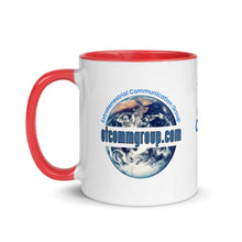 Load image into Gallery viewer, Mug with Color Choice Inside / Blue Graphic Theme
